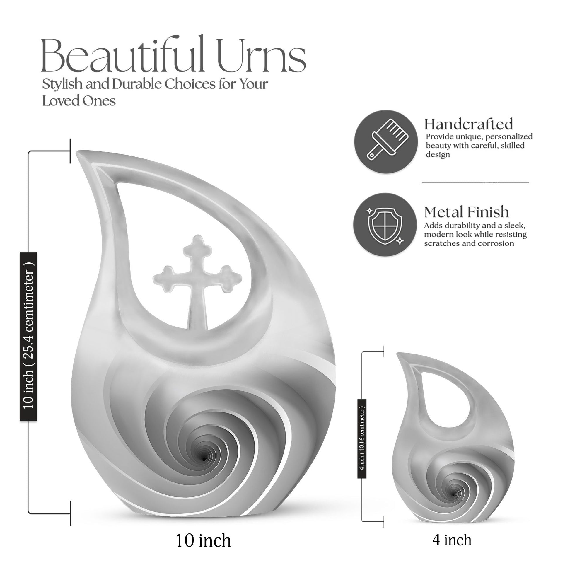 Spiral Urns For Ashes - Funeral Urns For Adult Ashes