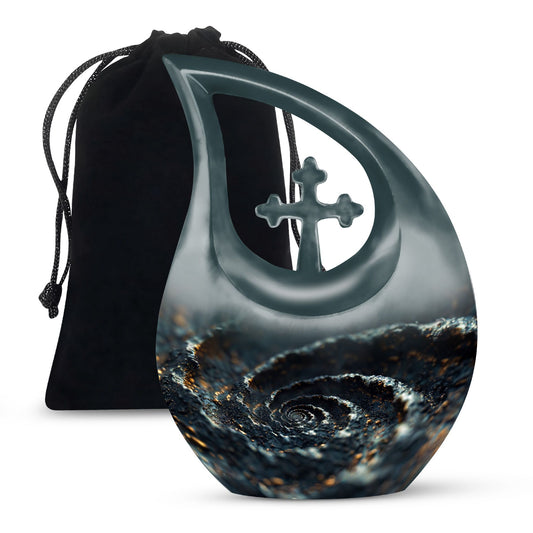Spiral Urns For Ashes - Cremation Urns Large & Small Combo