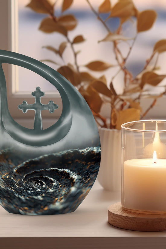 Spiral Urns For Ashes - Cremation Urns Large & Small Combo
