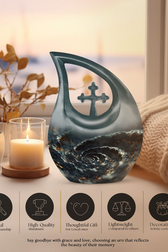 Spiral Urns For Ashes - Cremation Urns Large & Small Combo
