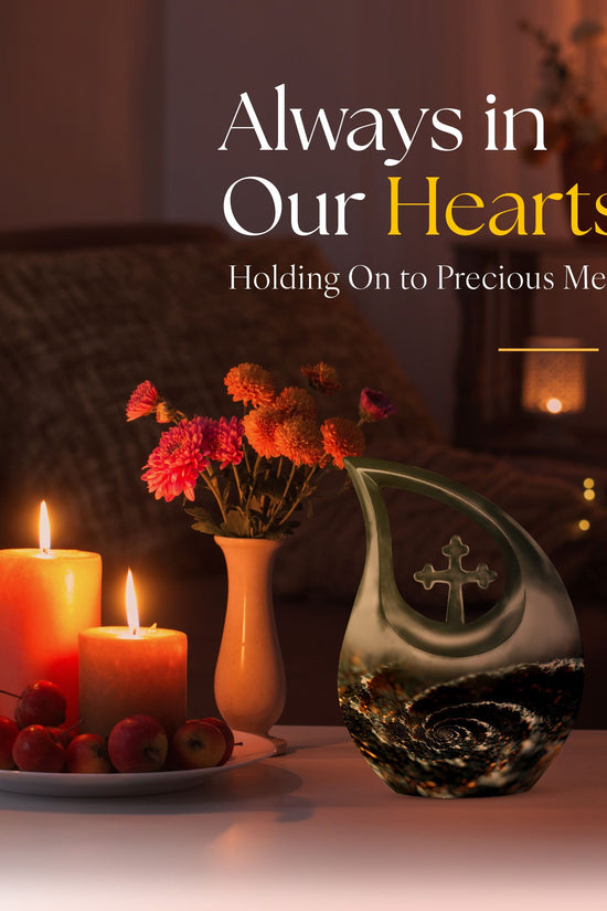 Spiral Urns For Ashes - Cremation Urns Large & Small Combo