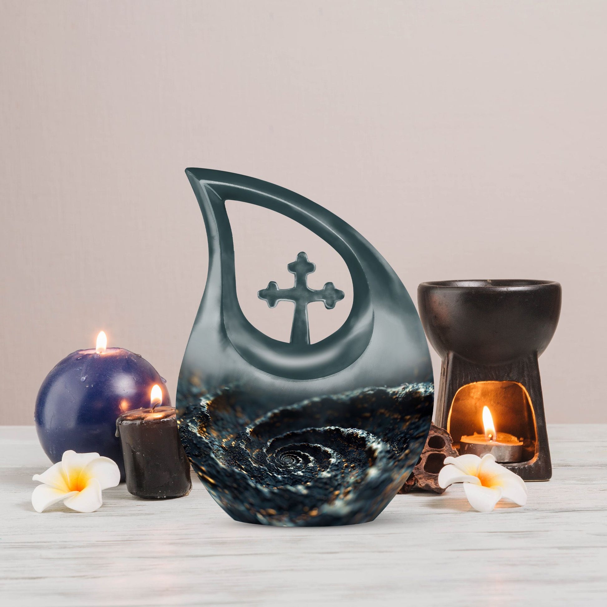 Spiral Urns For Ashes - Cremation Urns Large & Small Combo