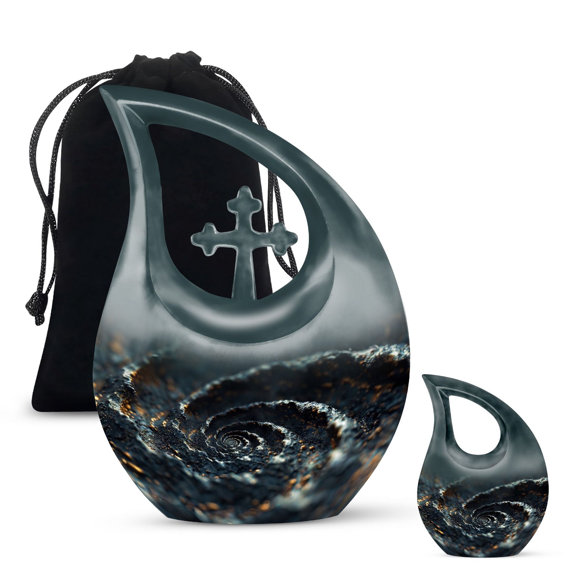 Spiral Urns For Ashes - Cremation Urns Large & Small Combo