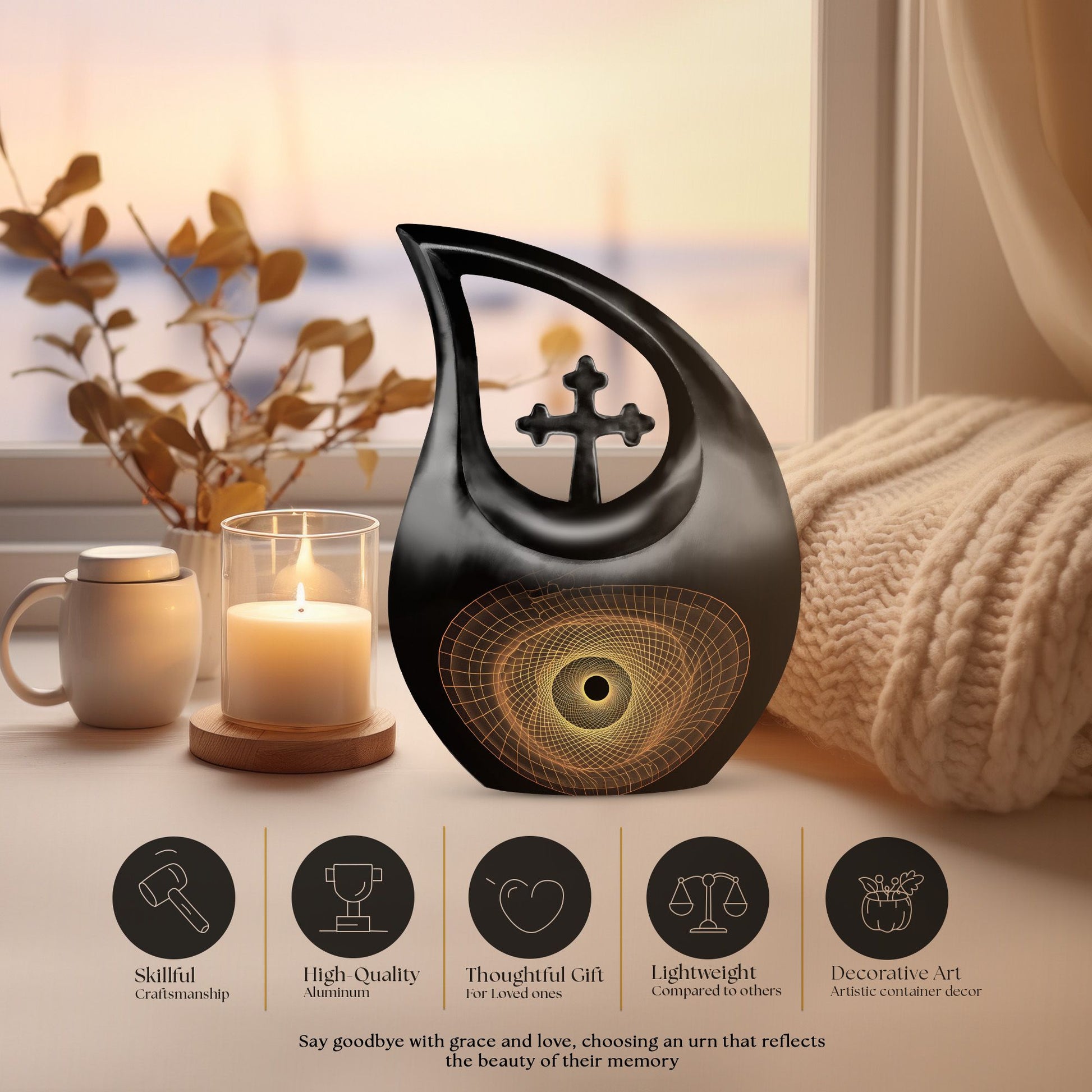 Spiral Urns For Ashes - Funeral Urns For Human Ashes