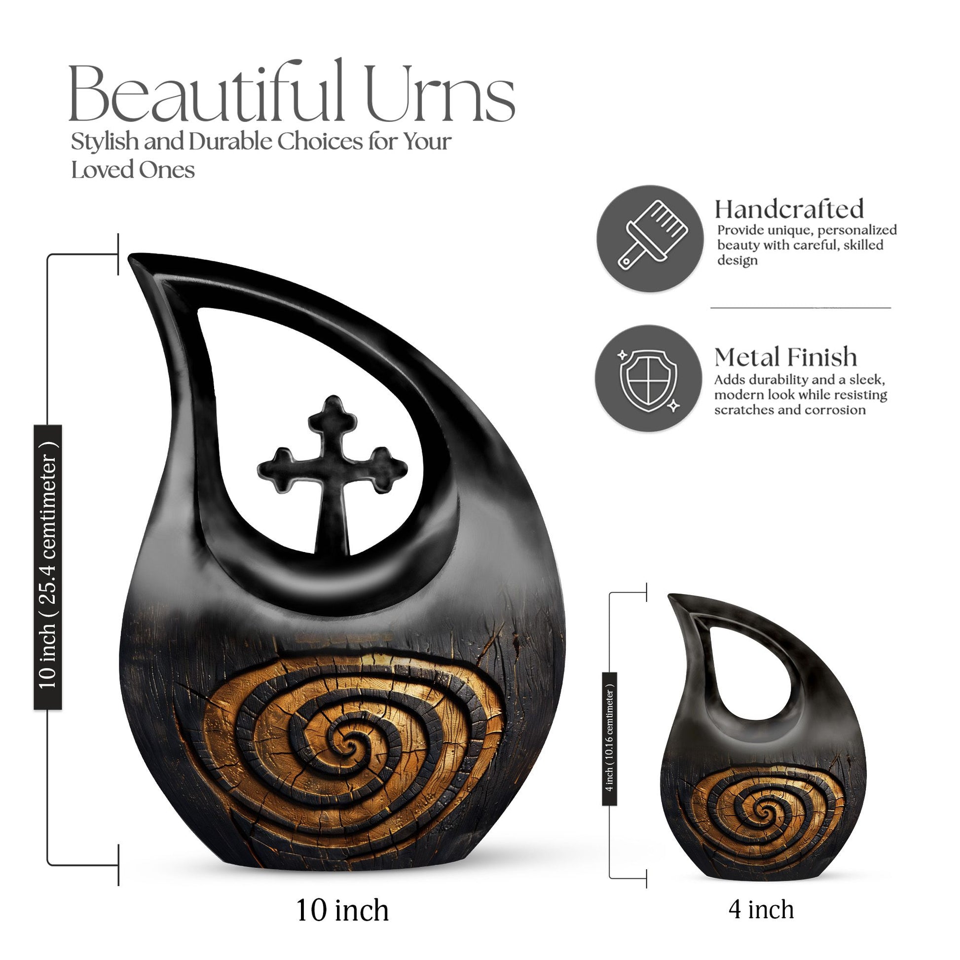 Spiral Urns For Ashes - Keepsake Funeral Urns