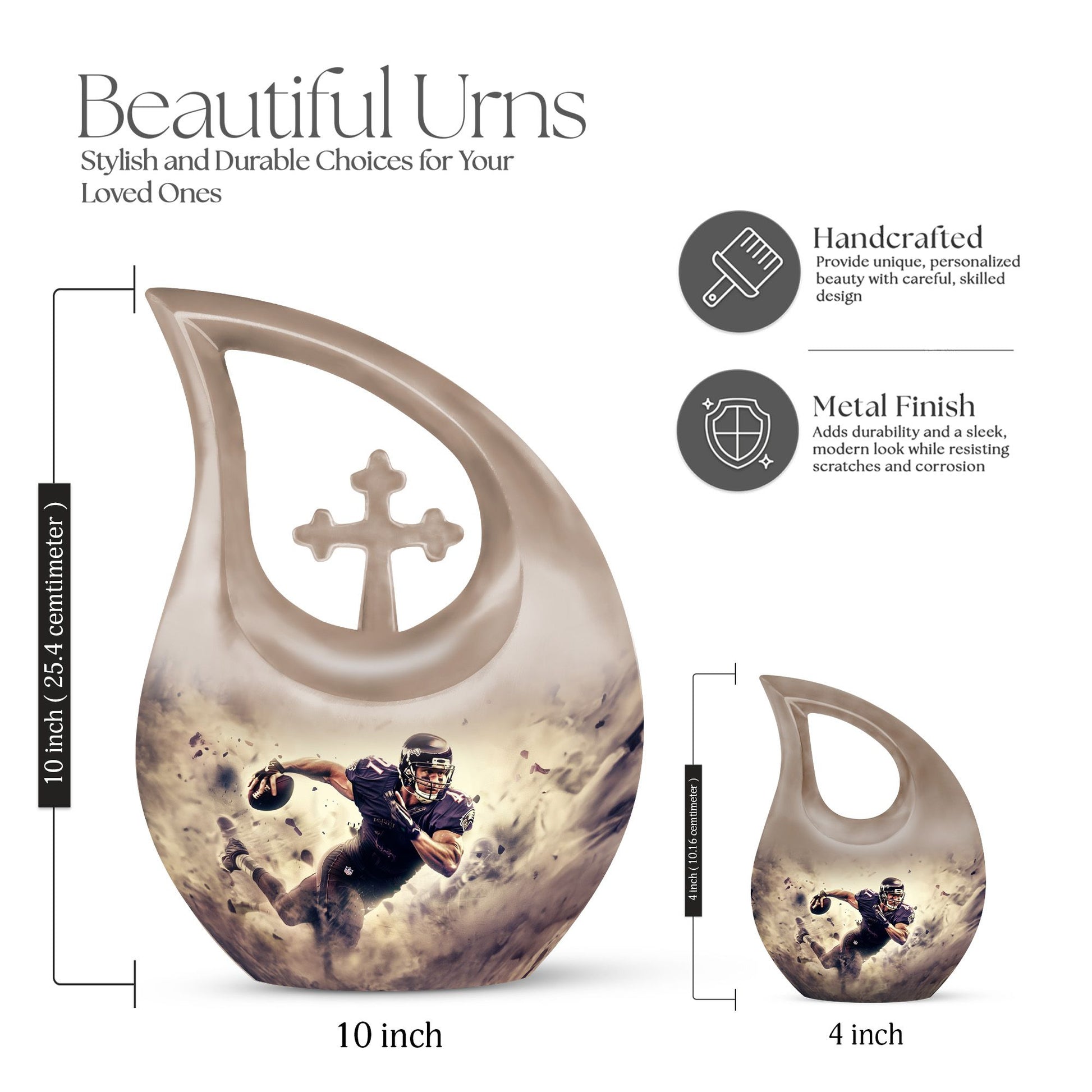 Football Urns For Ashes - Urns For Ground Burial