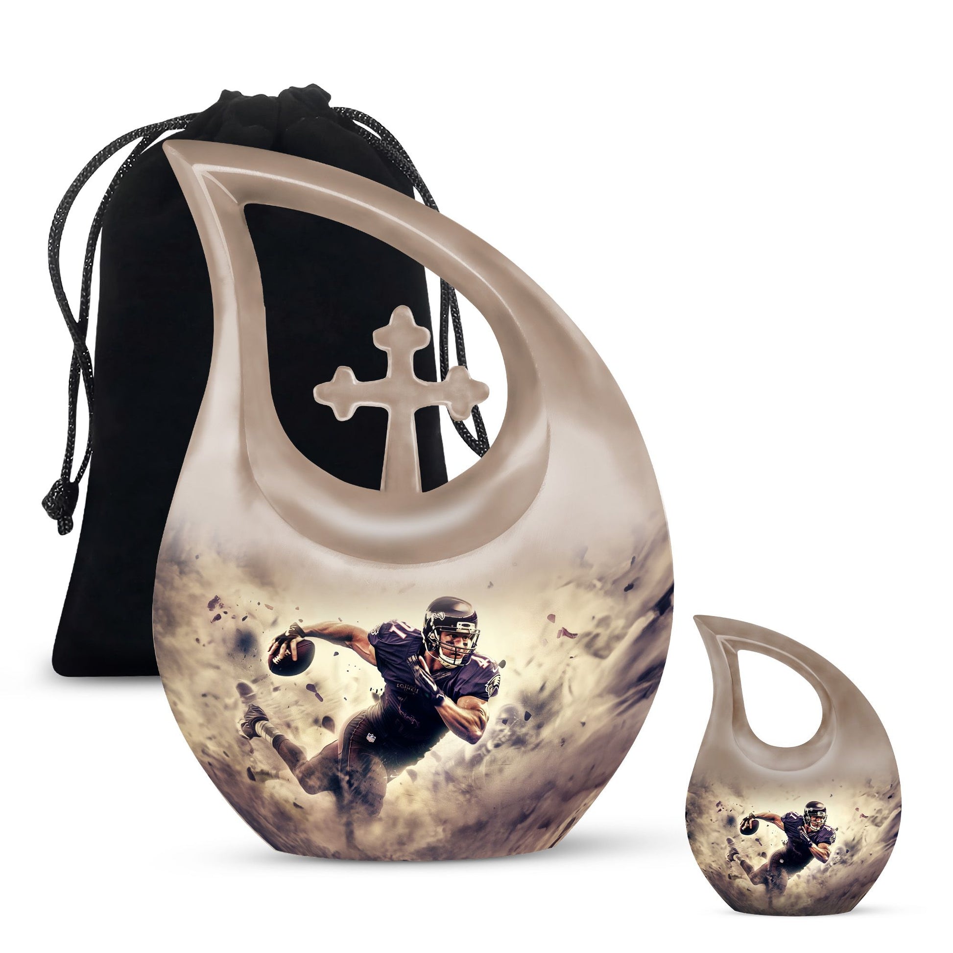Football Urns For Ashes - Urns For Ground Burial