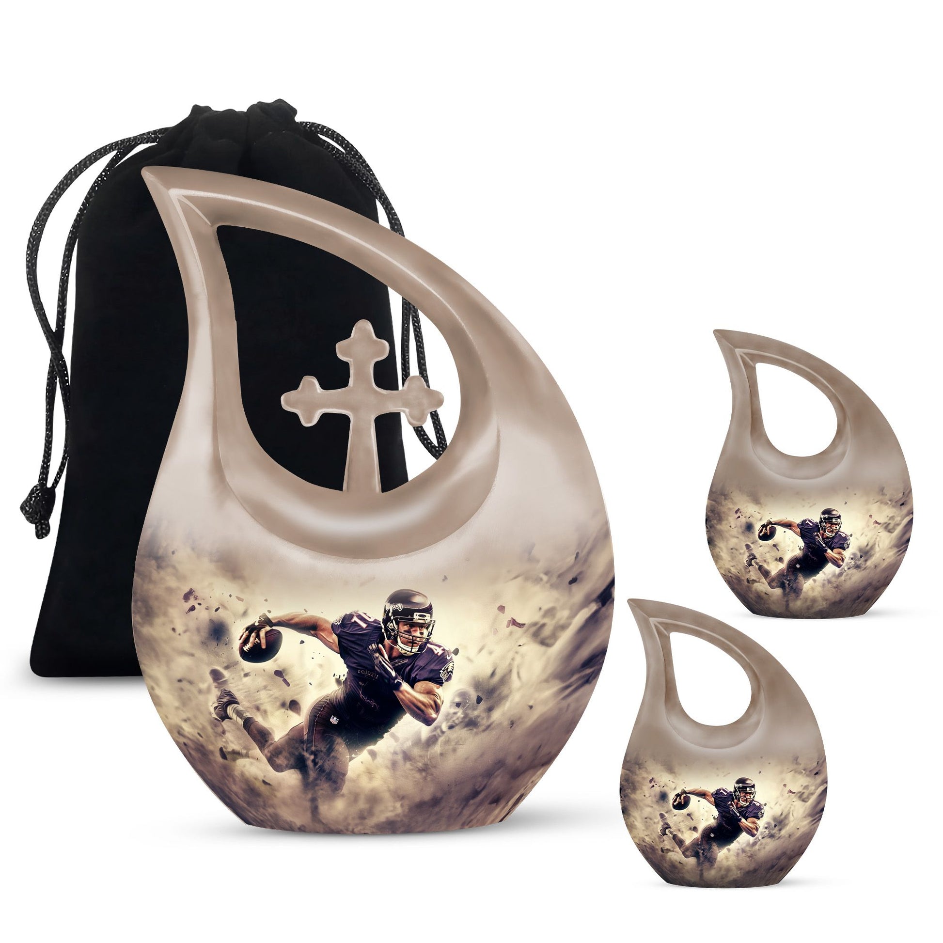 Football Urns For Ashes - Urns For Ground Burial