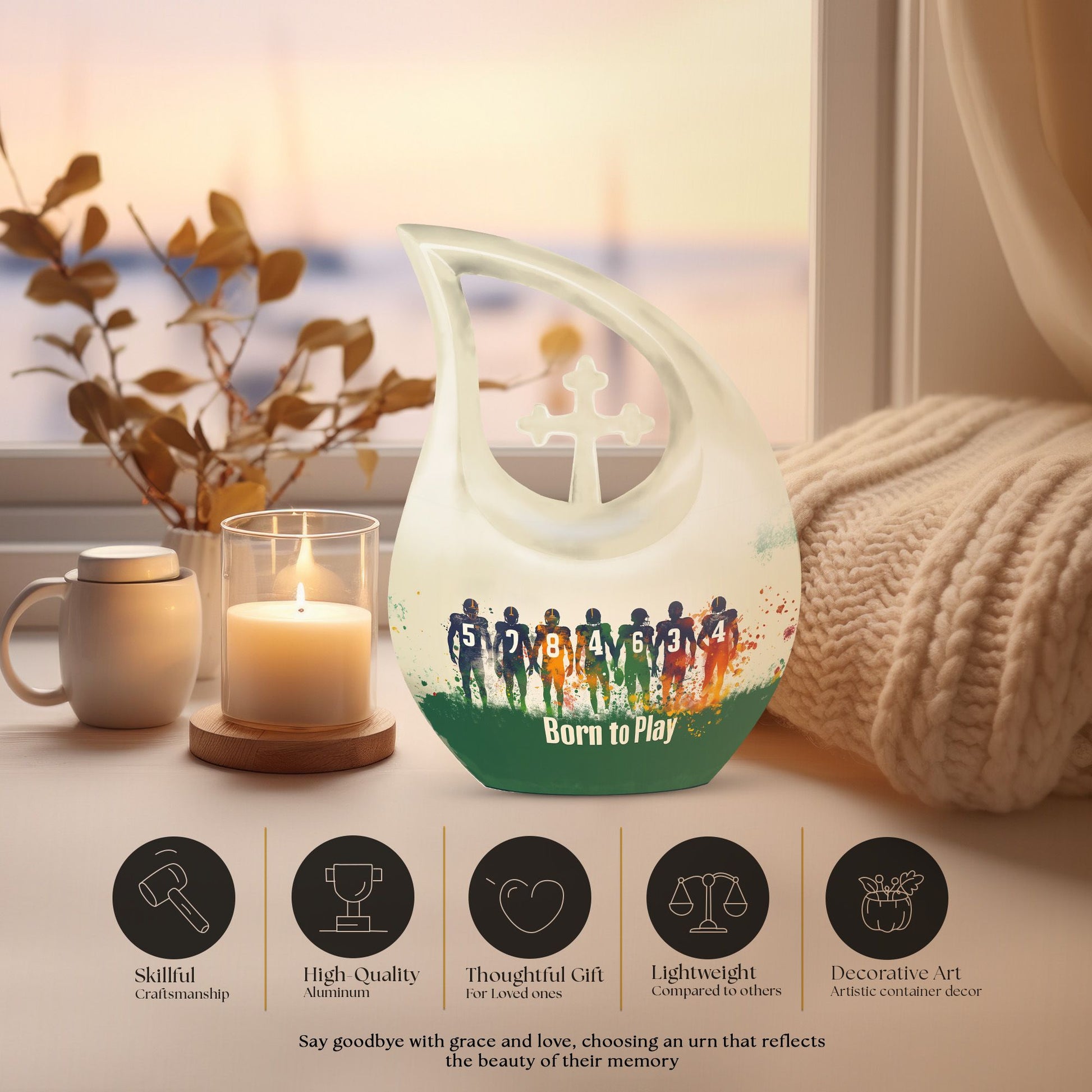 Football Urns For Ashes - Urns For Burial