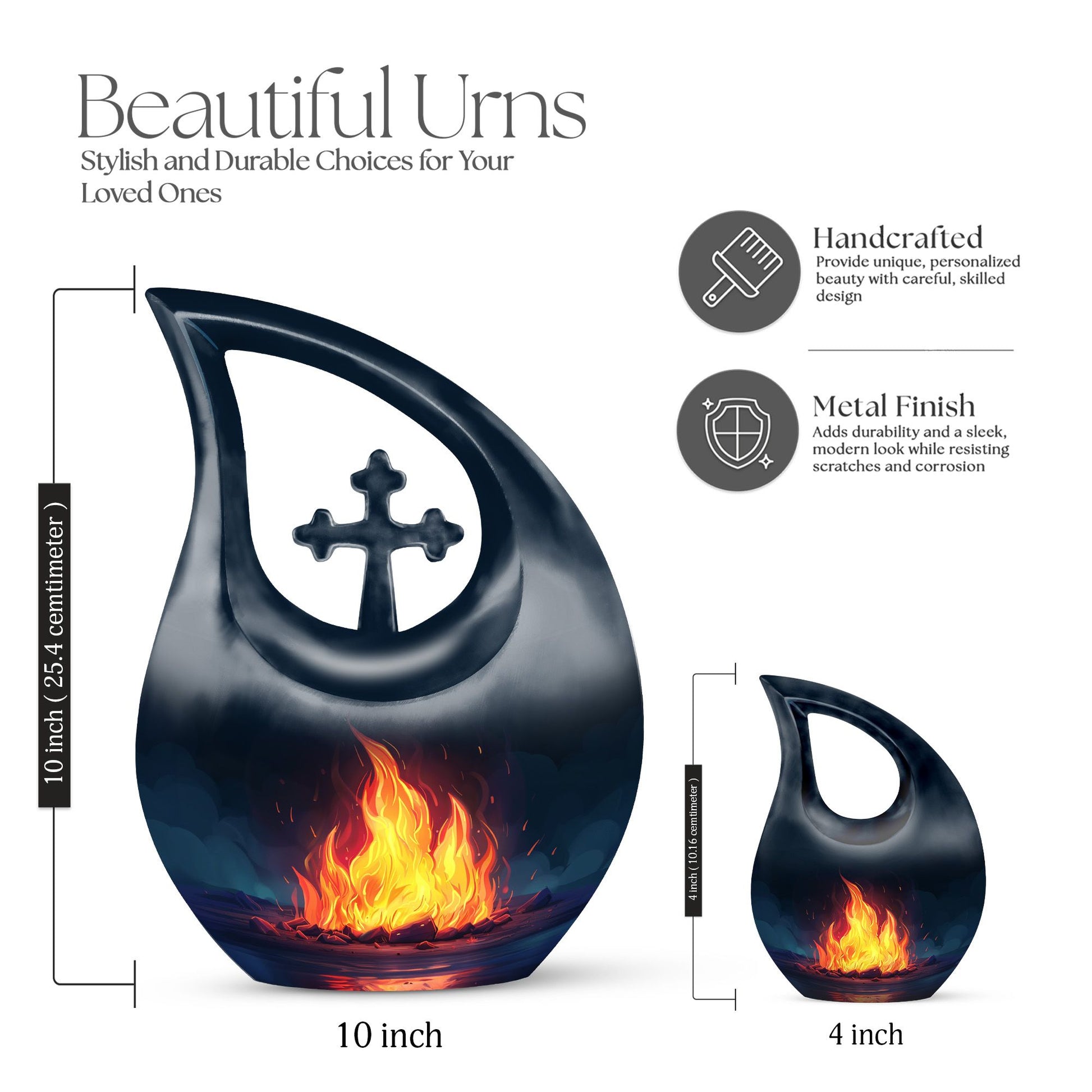 Bornfire Urns For Ashes - Burial Urns For Humans