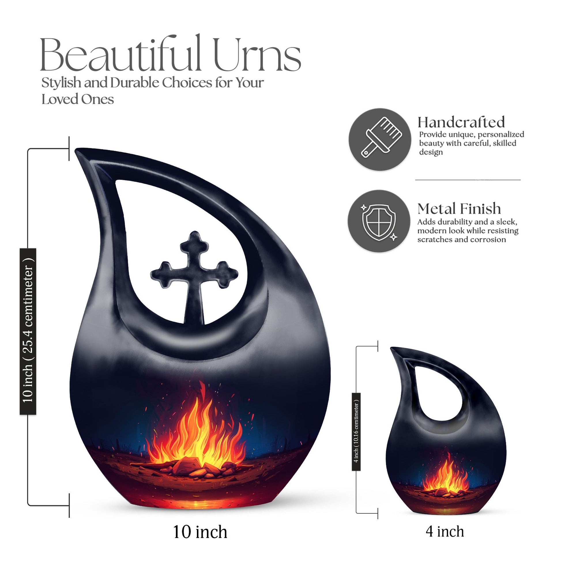 Bornfire Urns For Ashes - Cremation Burial Urns
