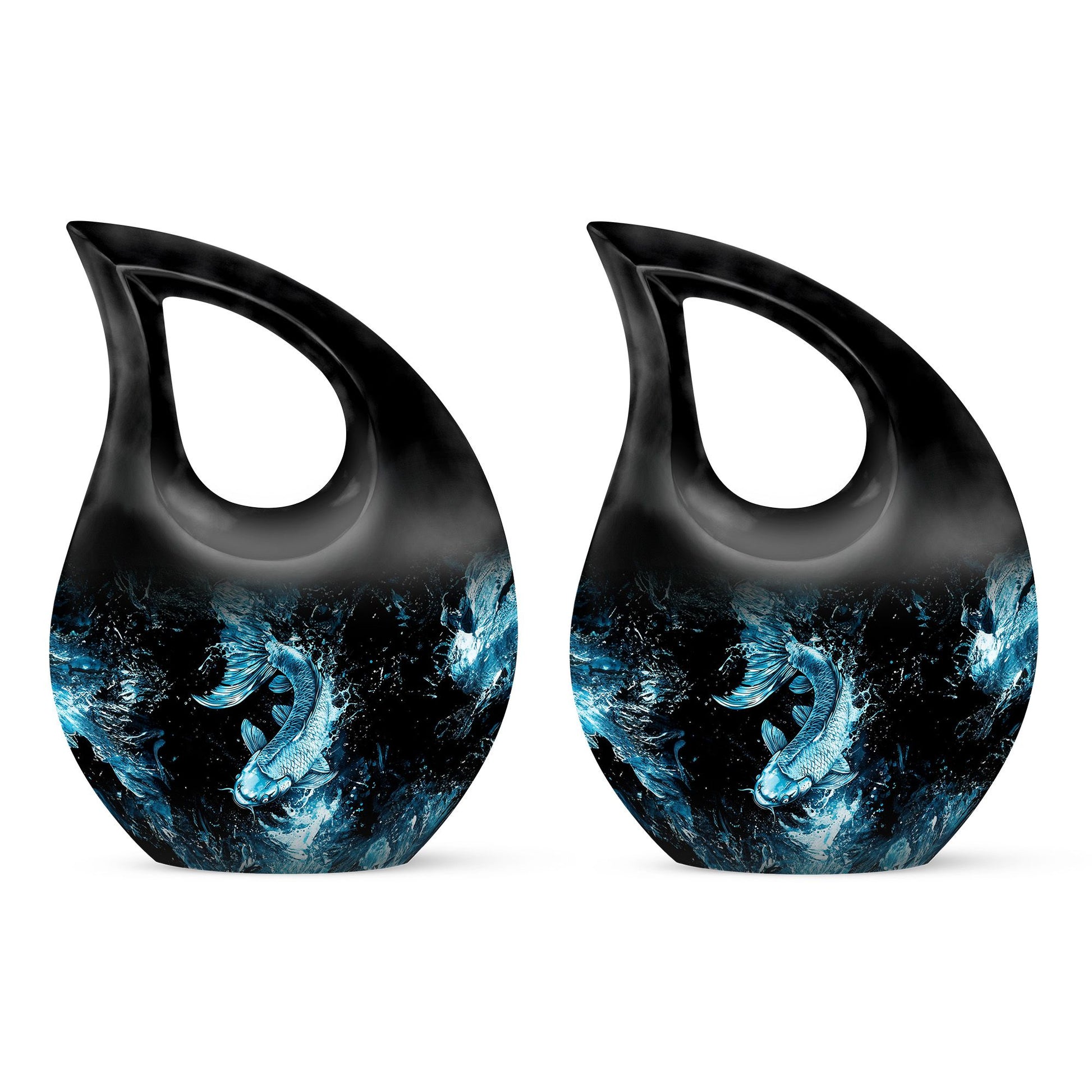 Fish Urns For Ashes - Small Burial Urns For Adult Human Ashes