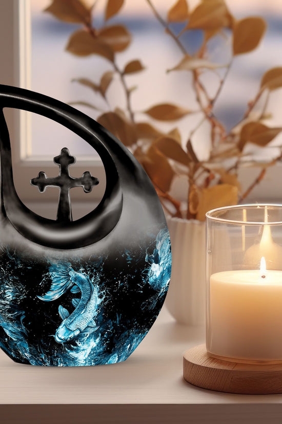 Fish Urns For Ashes - Small Burial Urns For Adult Human Ashes