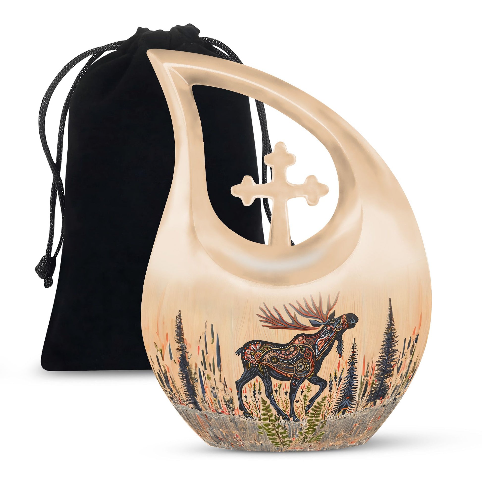 Moose Walking Urns For Ashes - Adult Burial Urns