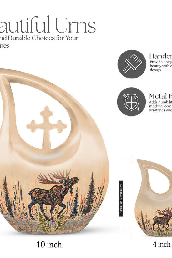 Moose Walking Urns For Ashes - Adult Burial Urns