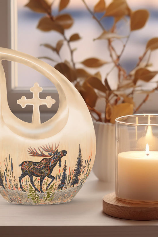 Moose Walking Urns For Ashes - Adult Burial Urns