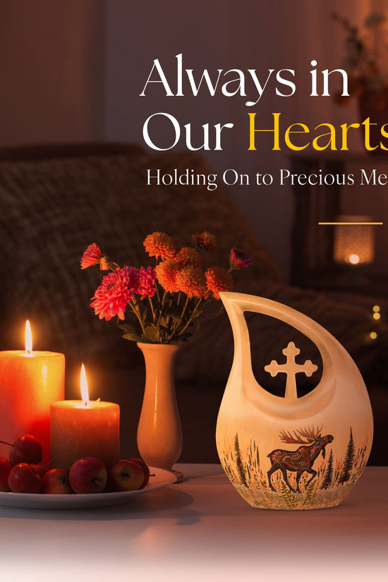 Moose Walking Urns For Ashes - Adult Burial Urns