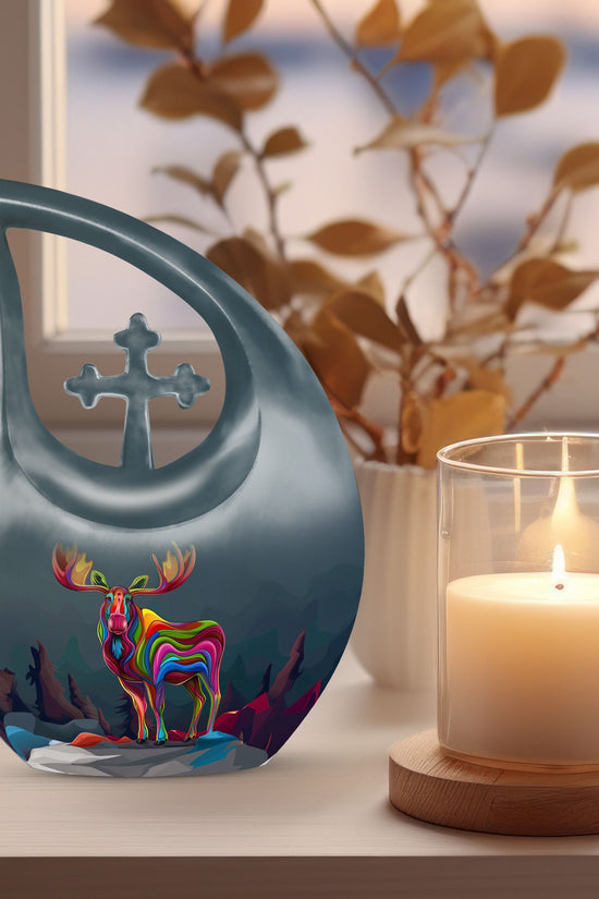 Moose Walking Urns For Ashes - Cremation Urn For Ashes