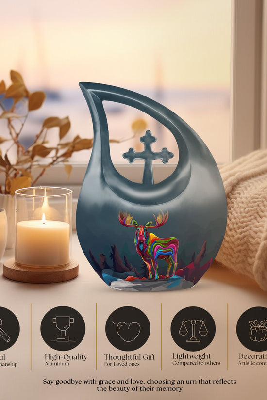 Moose Walking Urns For Ashes - Cremation Urn For Ashes