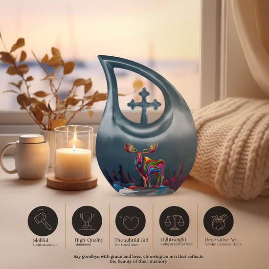 Moose Walking Urns For Ashes - Cremation Urn For Ashes