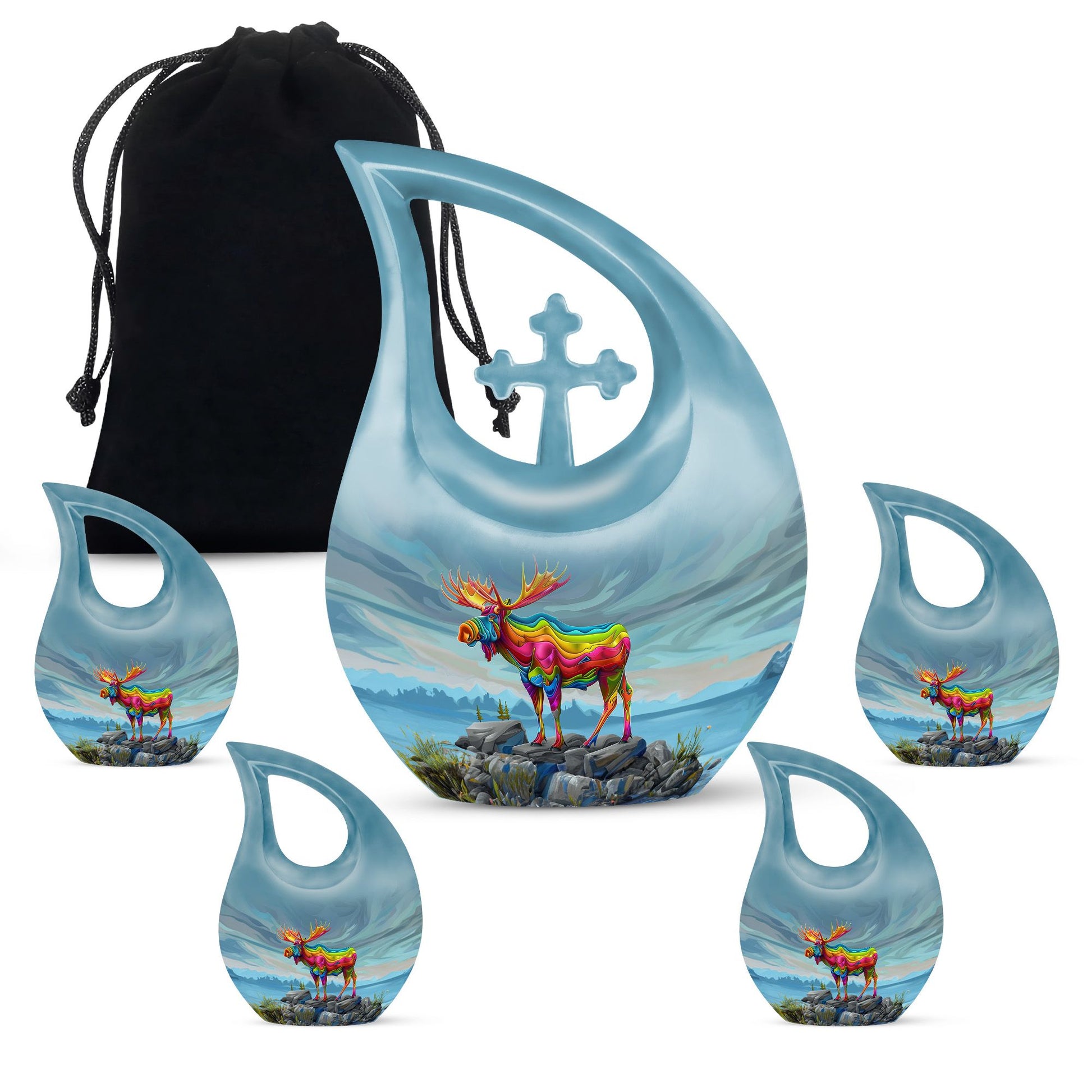 Moose Walking Urns For Ashes - Cremation Keepsakes For Ashes
