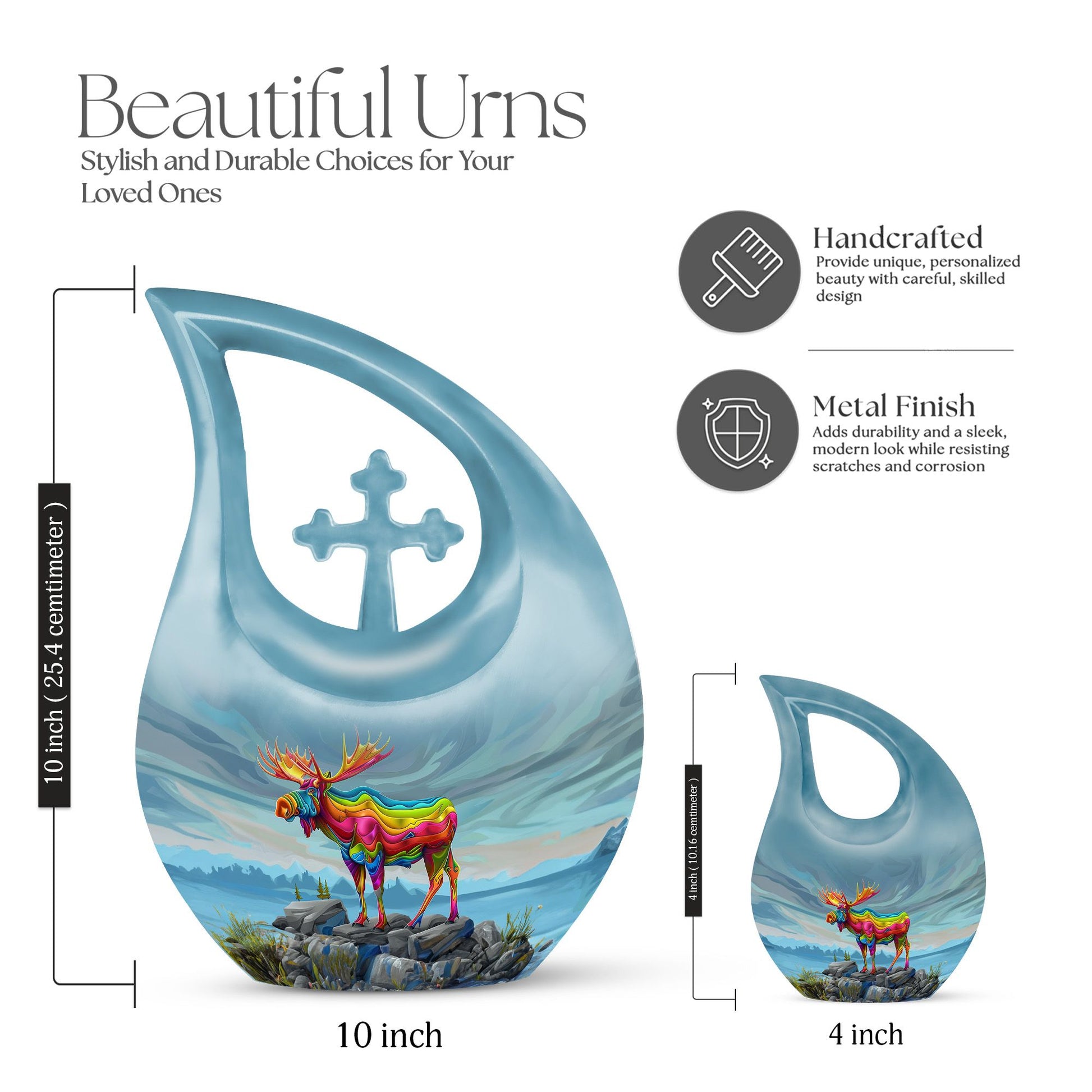 Moose Walking Urns For Ashes - Cremation Keepsakes For Ashes