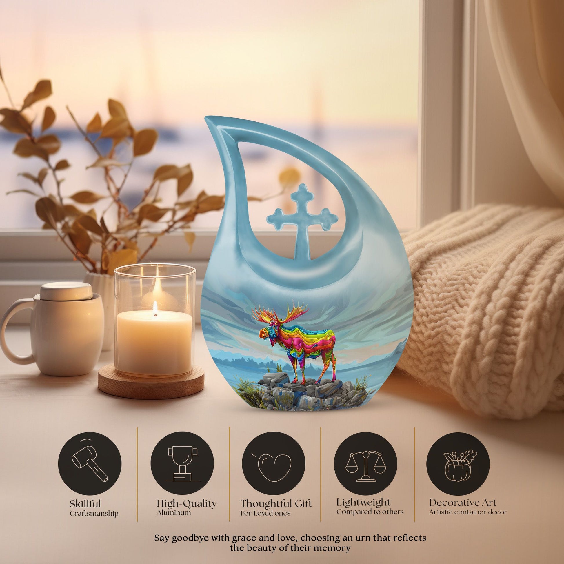Moose Walking Urns For Ashes - Cremation Keepsakes For Ashes