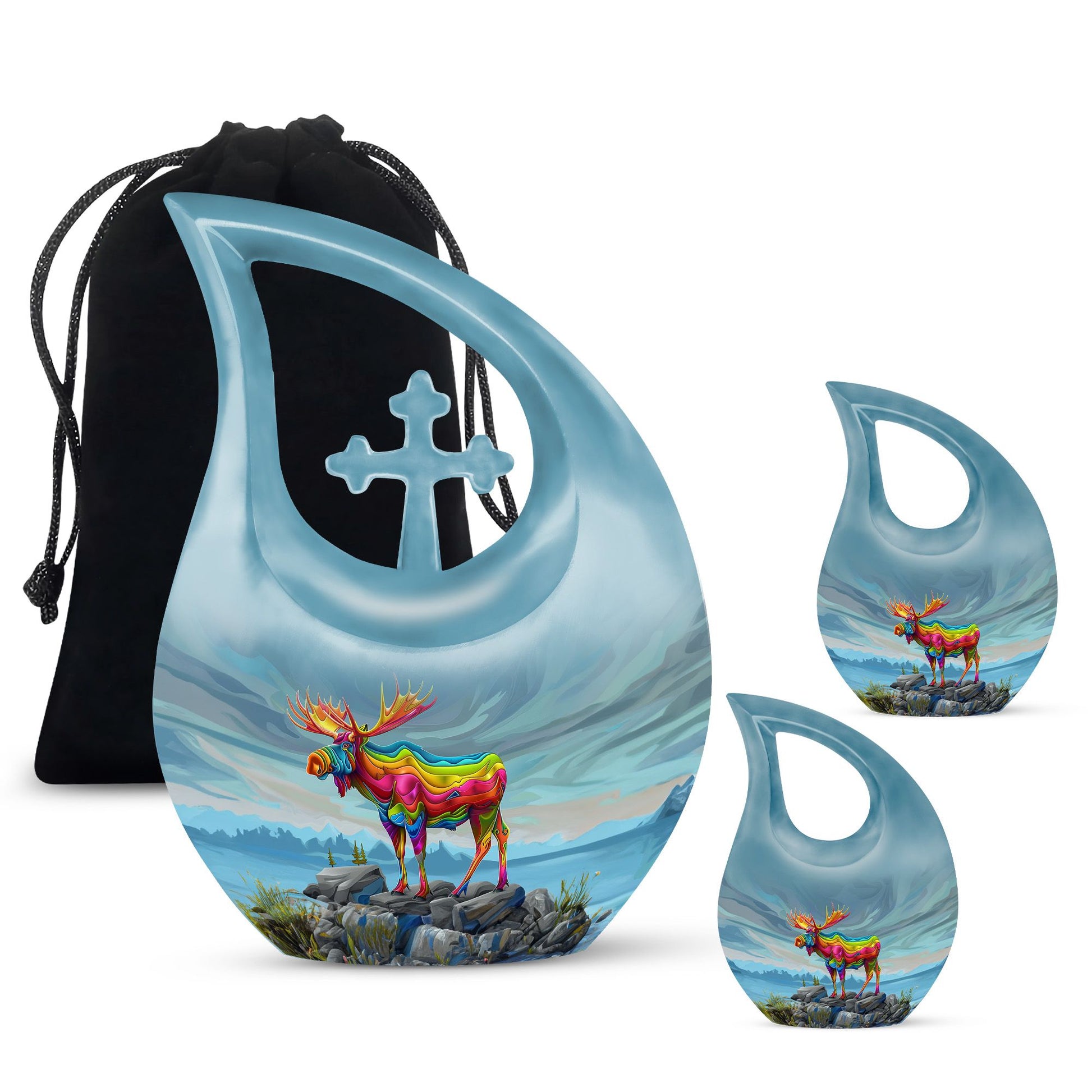 Moose Walking Urns For Ashes - Cremation Keepsakes For Ashes