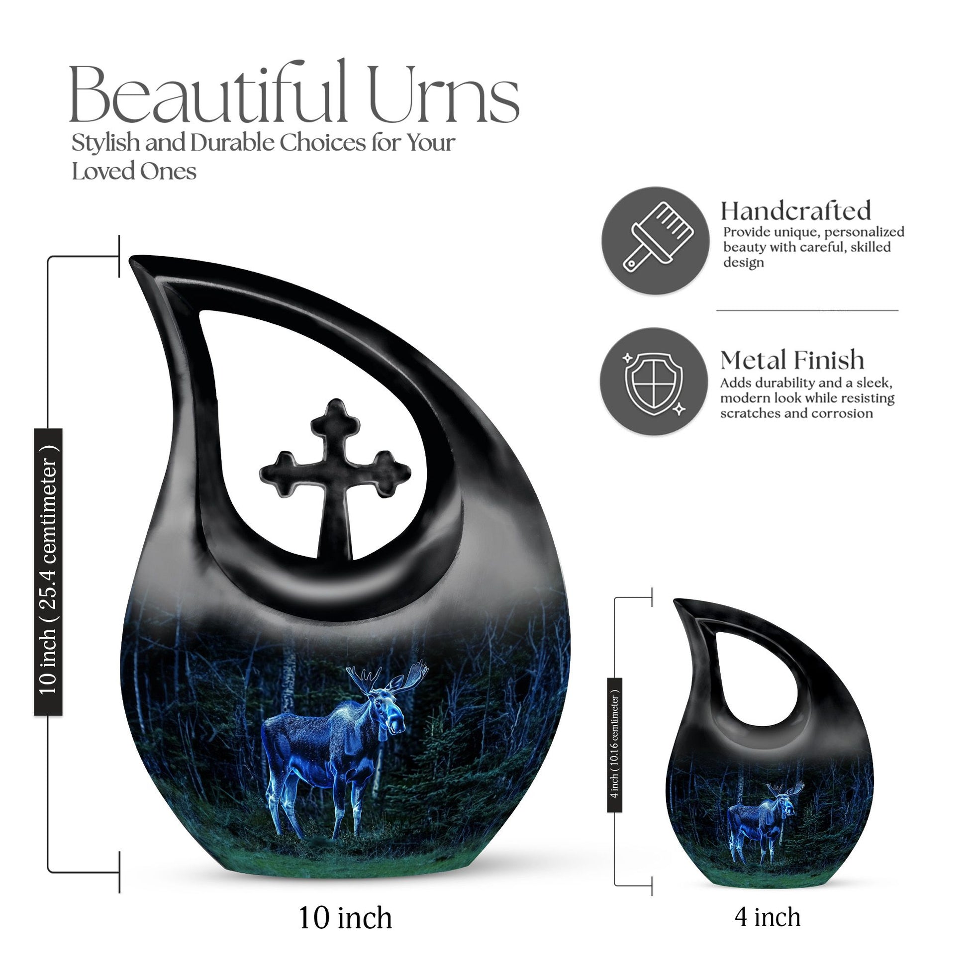 Moose Walking Urns For Ashes - Cremation Urns