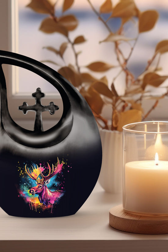 Moose Walking Urns For Ashes - Small Cremation Urn