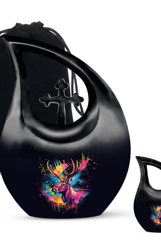 Moose Walking Urns For Ashes - Small Cremation Urn