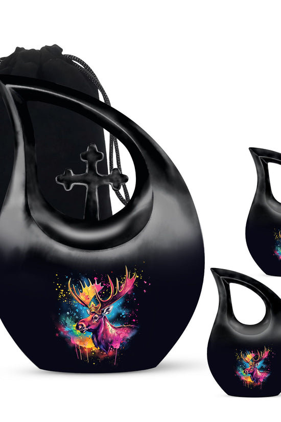 Moose Walking Urns For Ashes - Small Cremation Urn