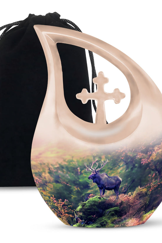 Moose Walking Urns For Ashes - Mini Cremation Urns For Human Ashes