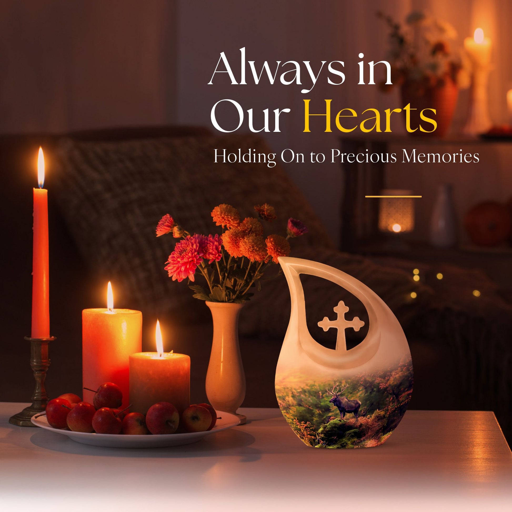 Moose Walking Urns For Ashes - Mini Cremation Urns For Human Ashes