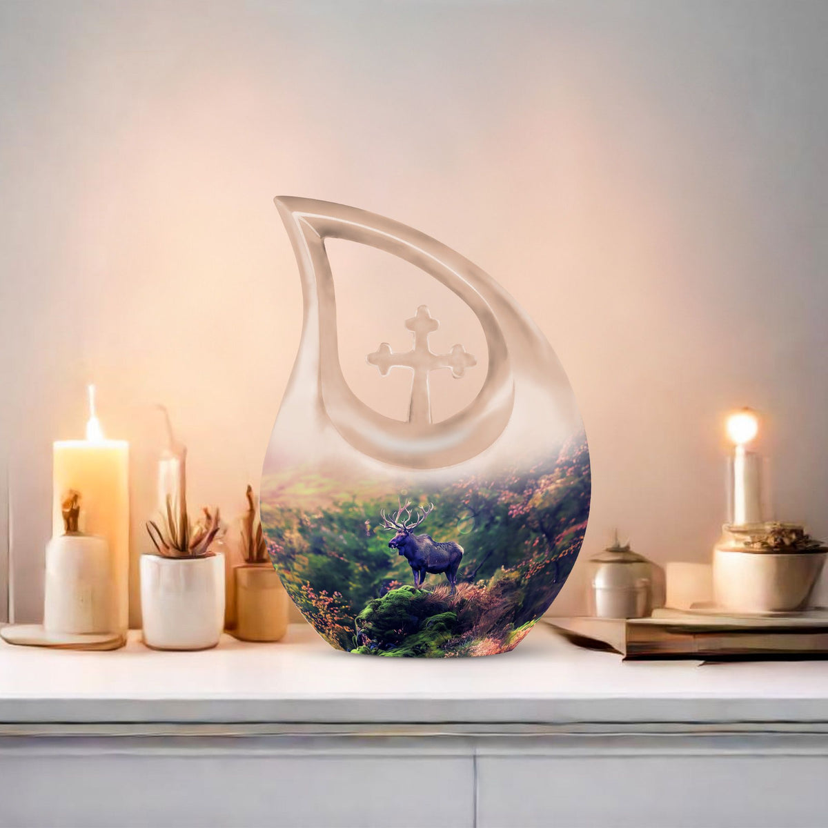 Moose Walking Urns For Ashes - Mini Cremation Urns For Human Ashes