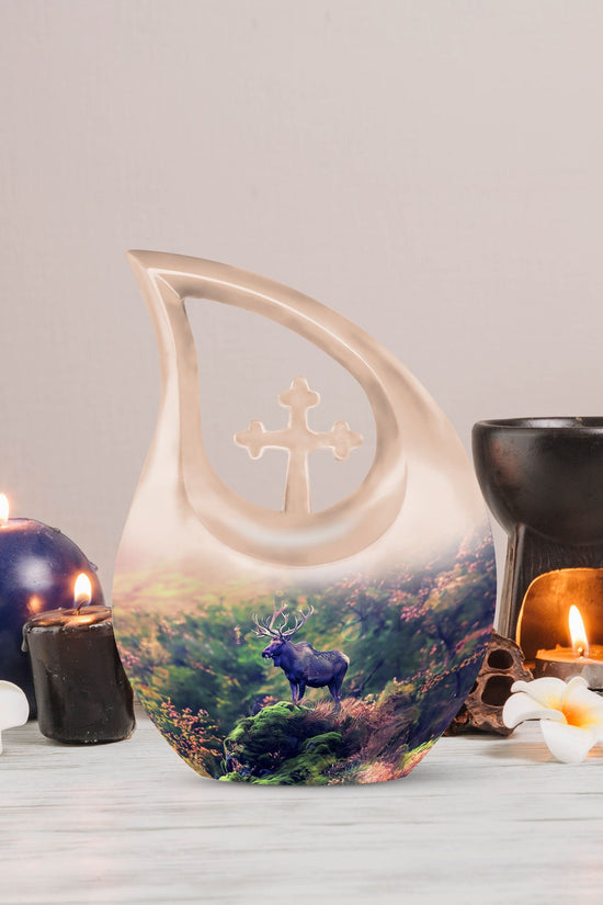 Moose Walking Urns For Ashes - Mini Cremation Urns For Human Ashes