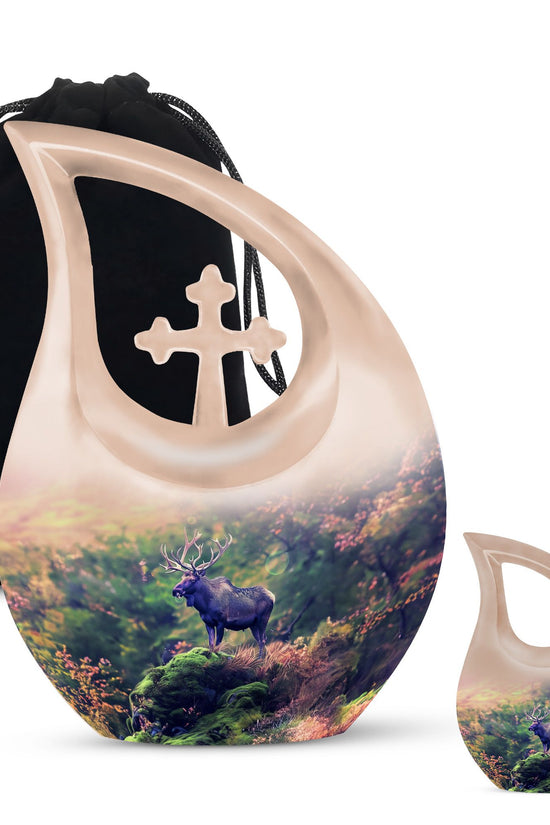 Moose Walking Urns For Ashes - Mini Cremation Urns For Human Ashes