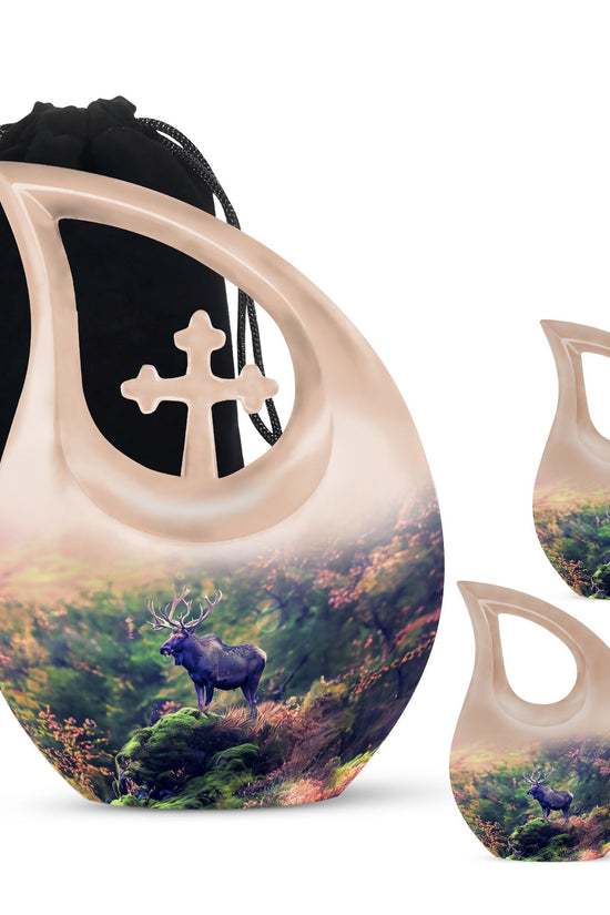 Moose Walking Urns For Ashes - Mini Cremation Urns For Human Ashes