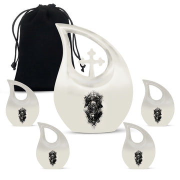 Large Urn With 4 Keepsake