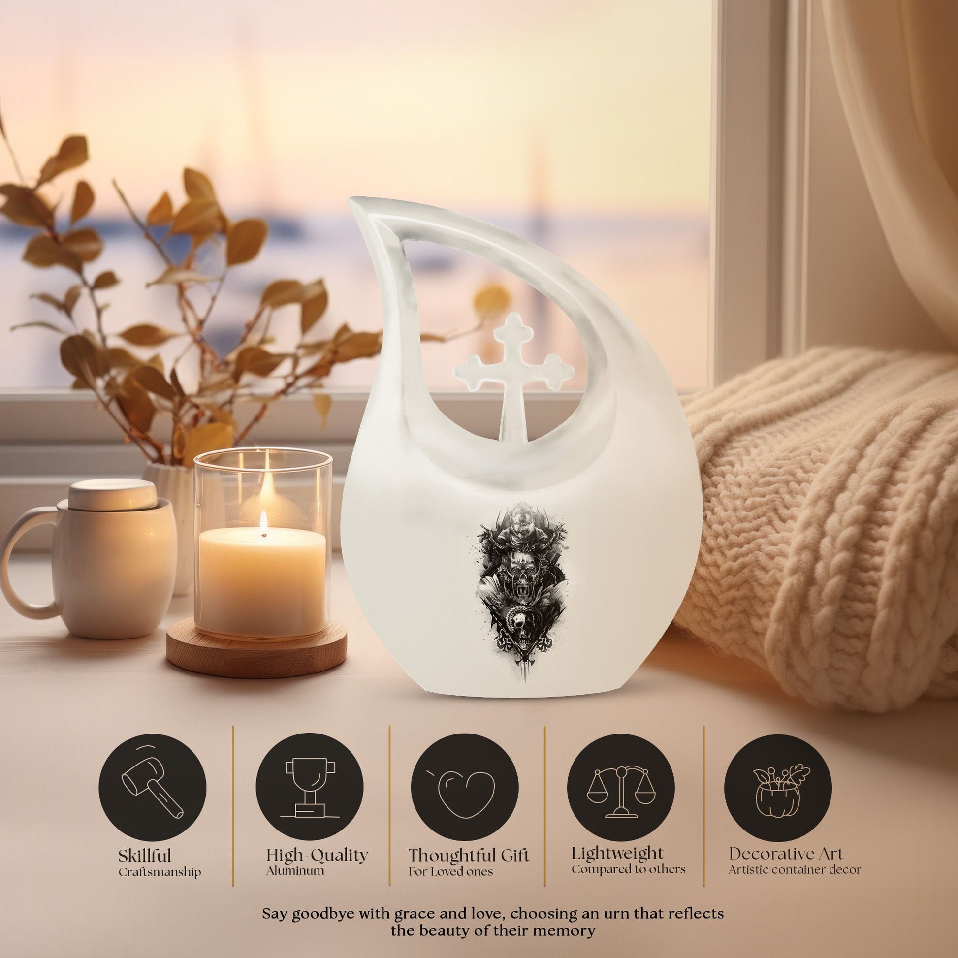 Catholic Urns For Ashes - Adult Cremation Urns