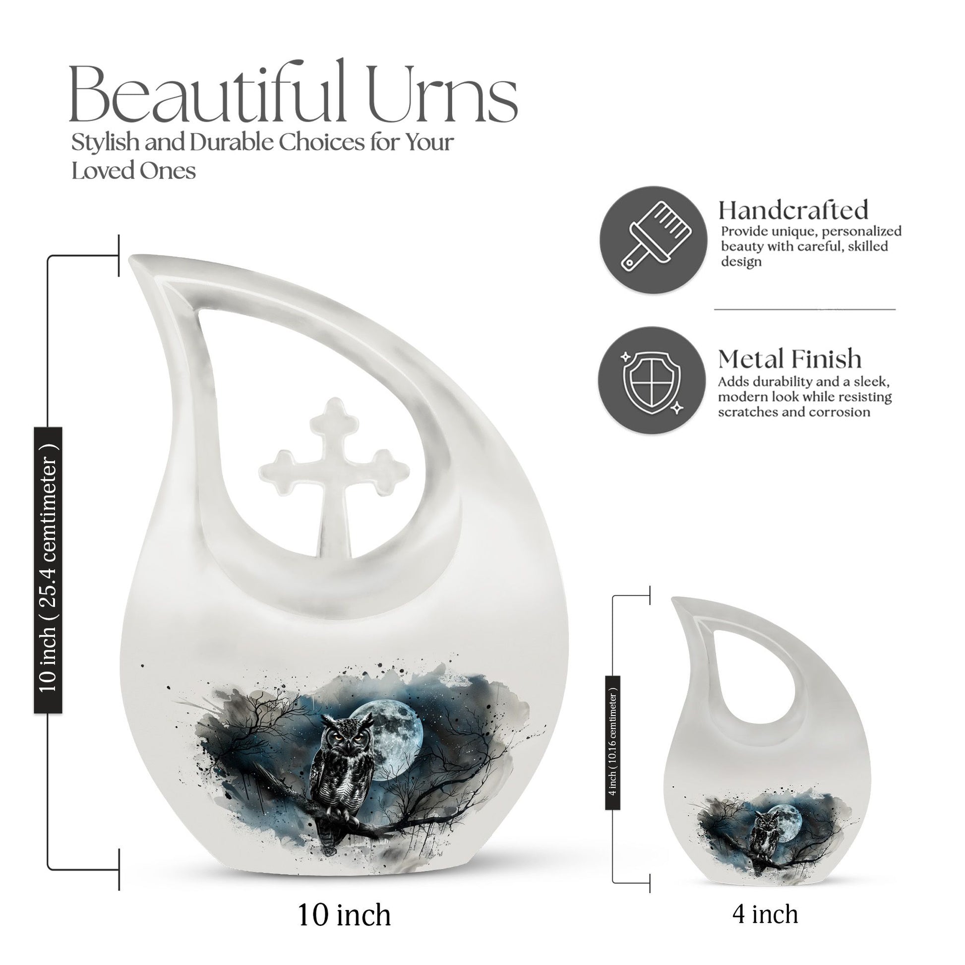 Owl Urns For Ashes - Cremation Urn Small
