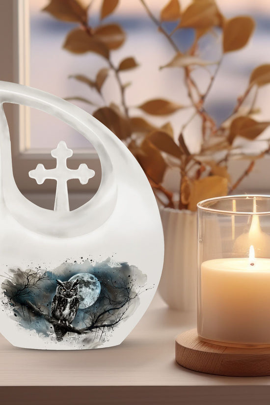 Owl Urns For Ashes - Cremation Urn Small