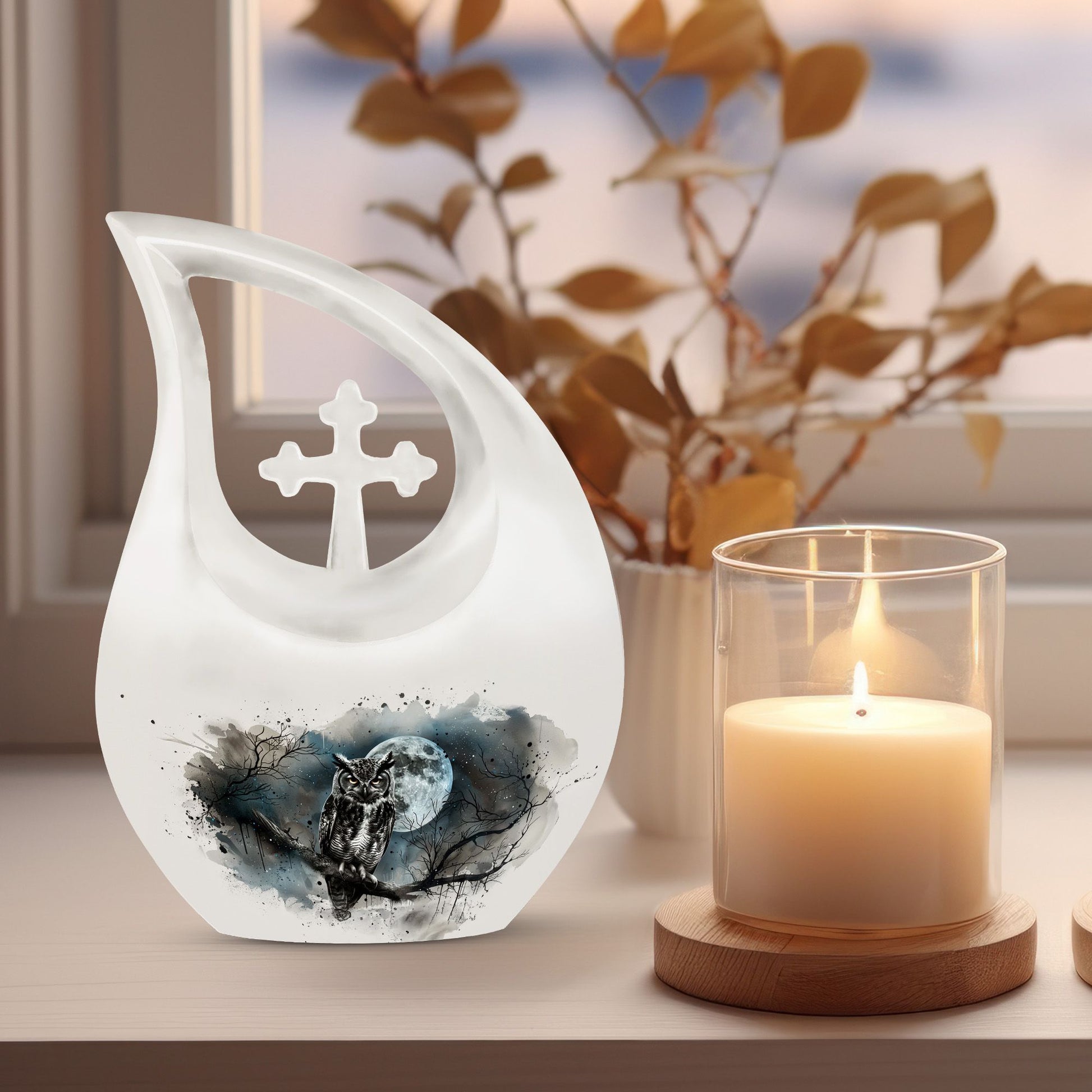 Owl Urns For Ashes - Cremation Urn Small