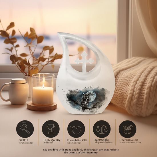 Owl Urns For Ashes - Cremation Urn Small