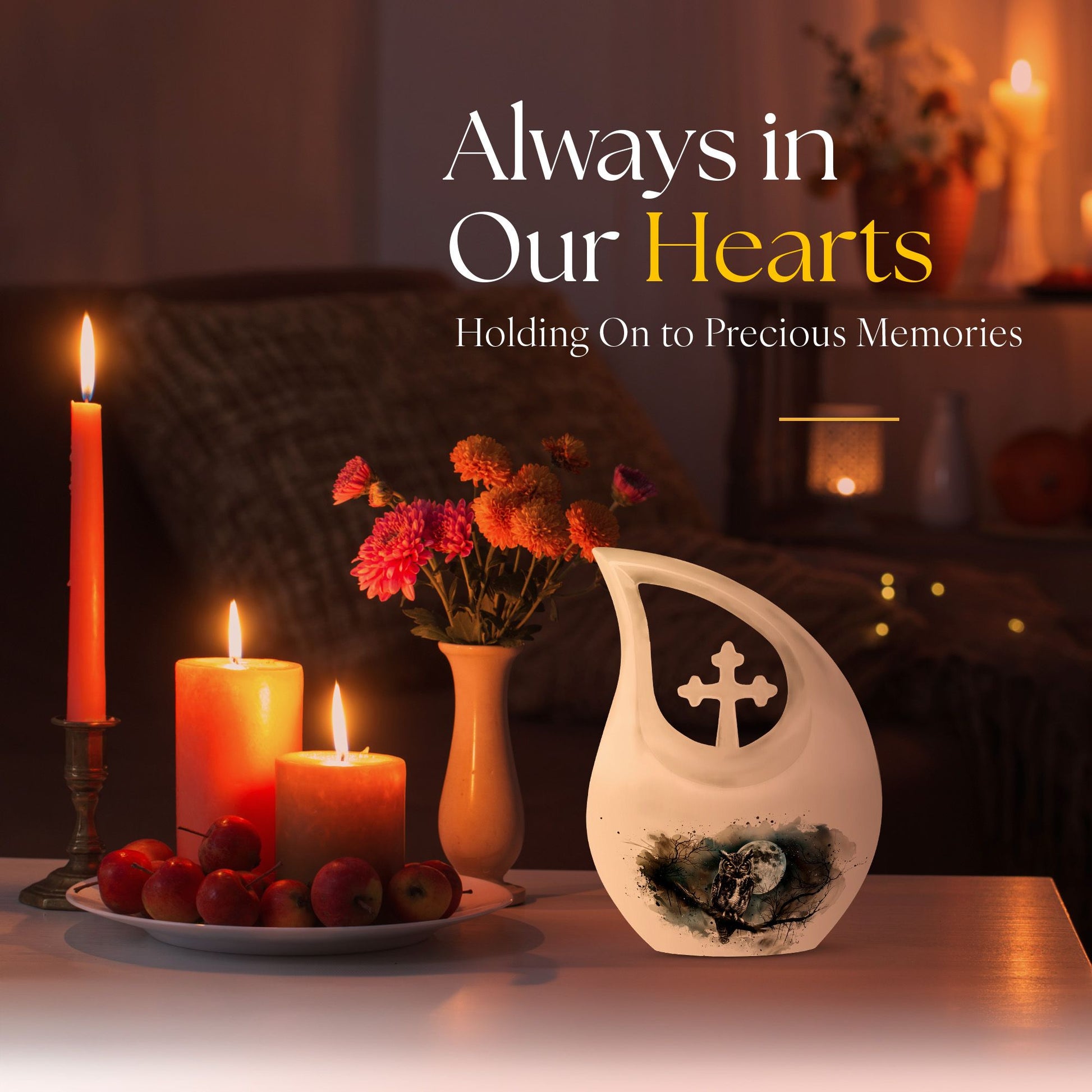 Owl Urns For Ashes - Cremation Urn Small