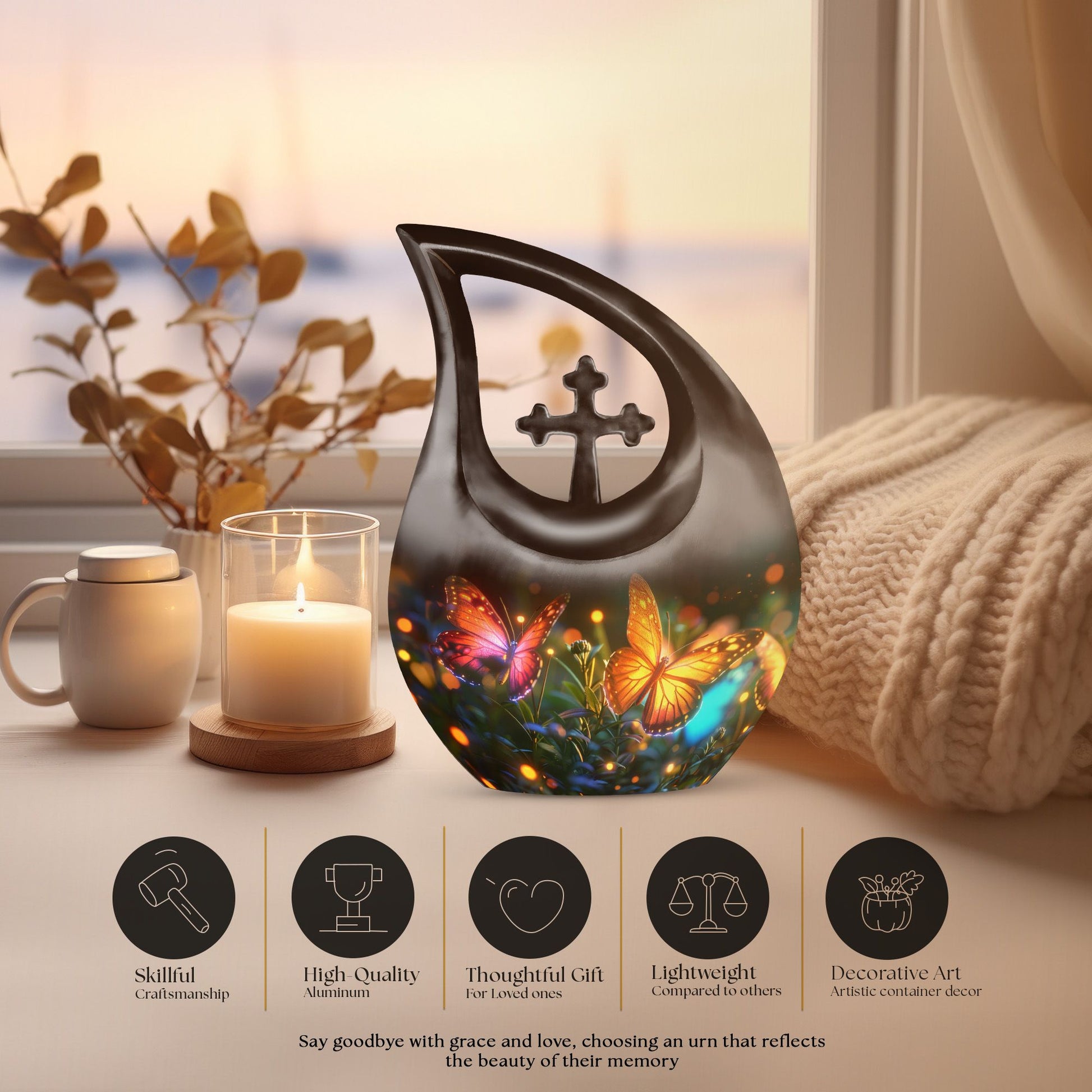 Butterfly Urns For Ashes - Cremation Keepsakes Urns