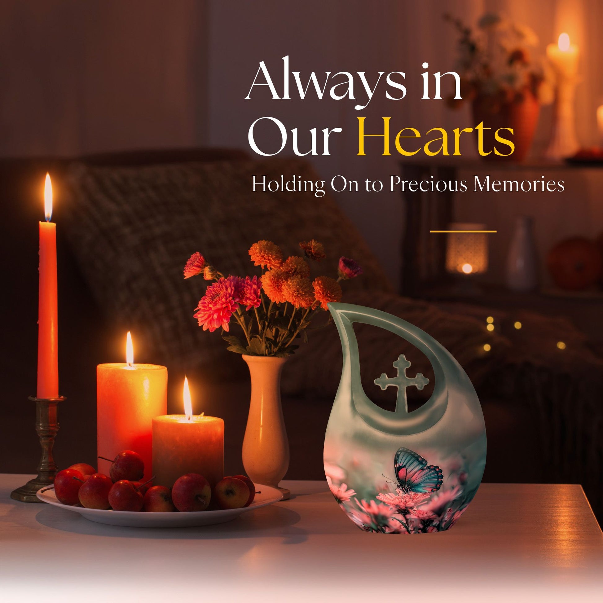 Butterfly Urns For Ashes - Cremation Keepsake Urns For Human Ashes Adult