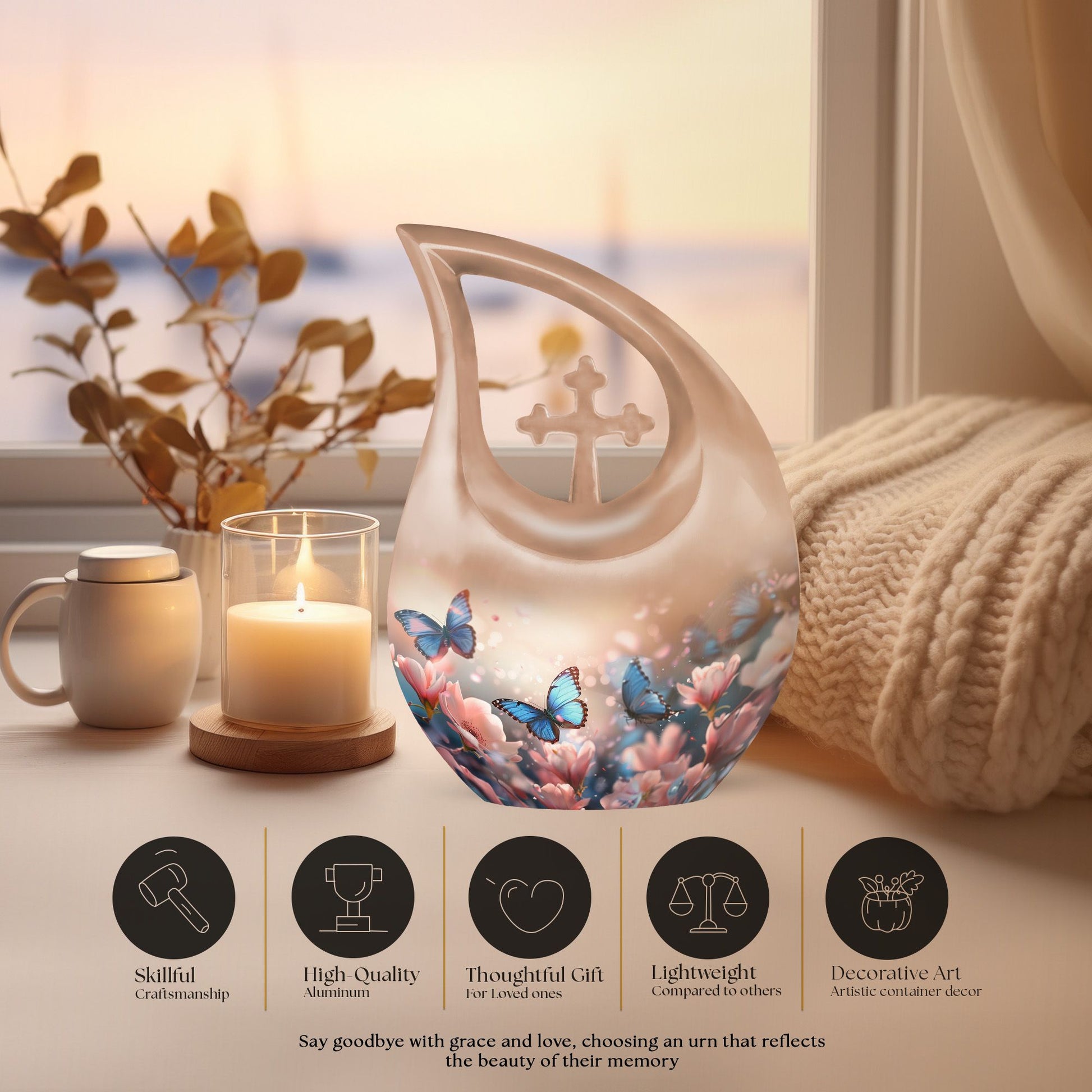 Butterfly Urns For Ashes - Small Urns For Cremation Ashes