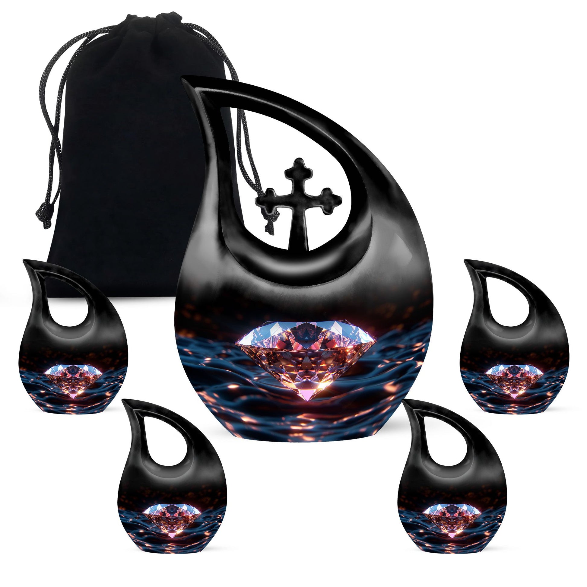 Diamond Urns For Ashes - Mini Cremation Urns