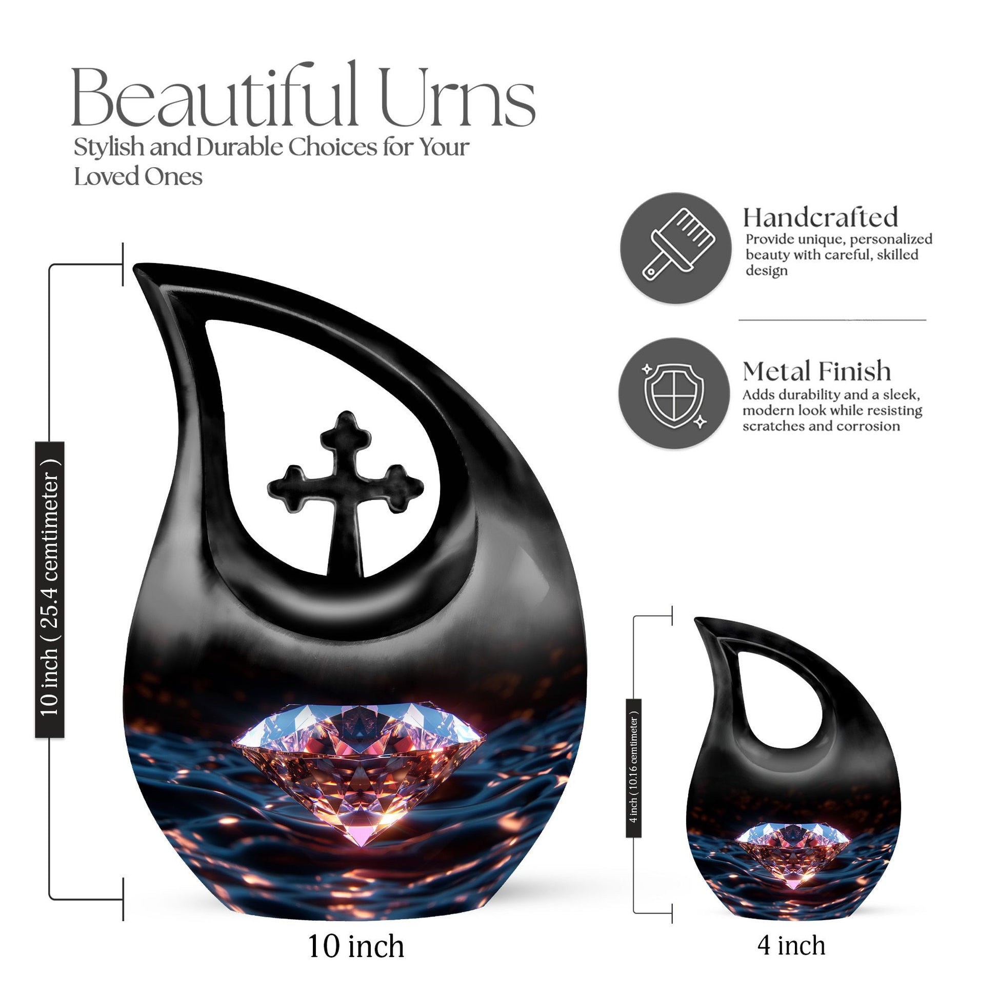 Diamond Urns For Ashes - Mini Cremation Urns